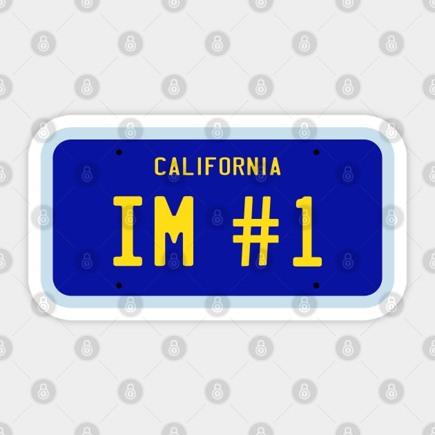 Im No. 1 Sticker by old_school_designs